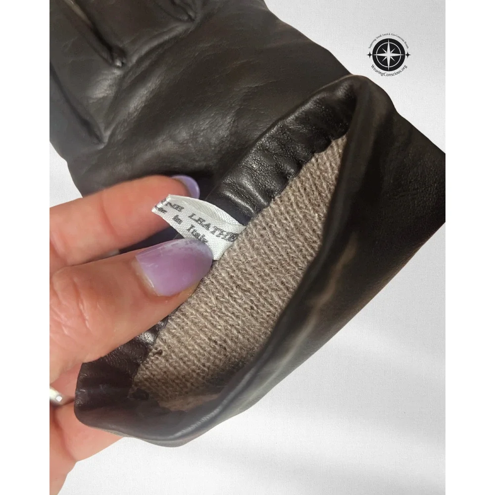 Cashmere Lined Italian Leather Gloves